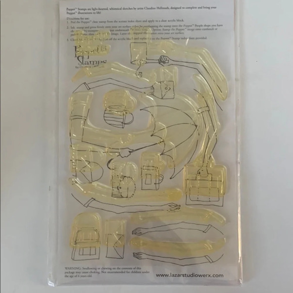 Poppet Collage Cling Stamps by Claudine Hellmuth Collection CHS207 Adult's Arms - Picture 4 of 6